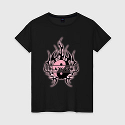 Женская футболка Blackpink - logo in yang