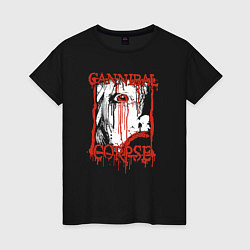 Футболка хлопковая женская Cannibal Corpse - metal, цвет: черный
