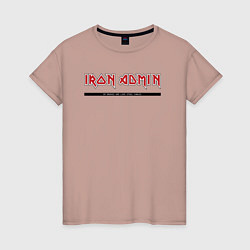 Женская футболка Iron admin steel nerves