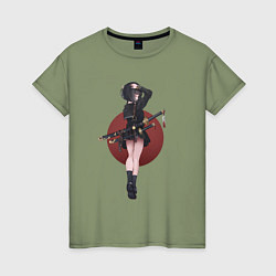 Женская футболка Аниме девочка онна-бугэйся