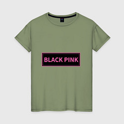 Женская футболка Логотип Блек Пинк