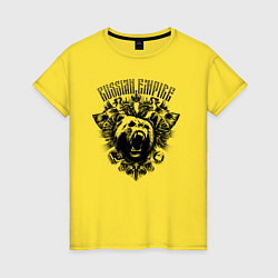 Женская футболка Российская Империя Медведь