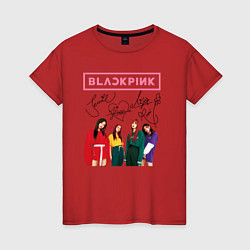 Женская футболка Blackpink Lisa Jisoo Jennie Rose