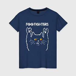 Женская футболка Foo Fighters rock cat