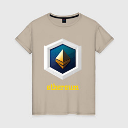 Женская футболка Логотип Ethereum