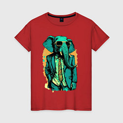 Женская футболка Человек слон