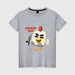 Женская футболка Chicken Gun злой