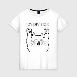 Женская футболка Joy Division - rock cat