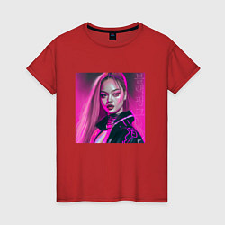 Женская футболка Blackpink Lisa аниме рисунок