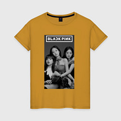Женская футболка Blackpink black and white
