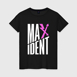 Футболка хлопковая женская Maxident - stray kids, цвет: черный