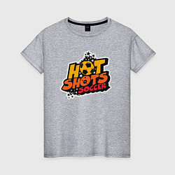 Женская футболка Hot shots soccer