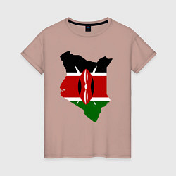 Женская футболка Кения