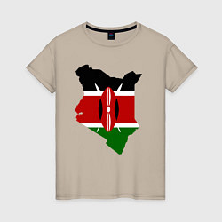 Женская футболка Кения
