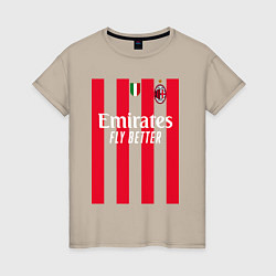 Женская футболка ФК Милан форма 2223 домашняя