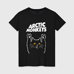 Женская футболка Arctic Monkeys rock cat