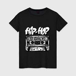 Женская футболка Hip hop oldschool