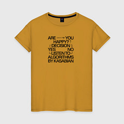 Женская футболка Kasabian Algorithms