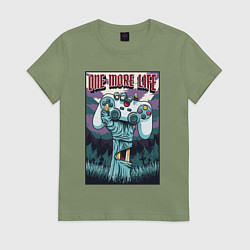 Футболка хлопковая женская One more life, цвет: авокадо