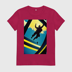 Женская футболка Два парашютиста