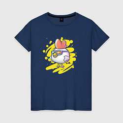 Женская футболка Chicken with glasses - Chicken Gun