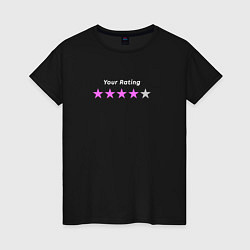 Женская футболка Your rating - Black Mirror