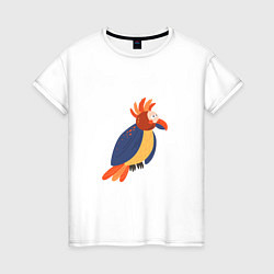 Женская футболка Веселый попугай