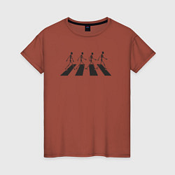 Женская футболка Skeleton Beatles