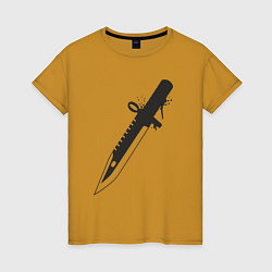 Женская футболка CS нож