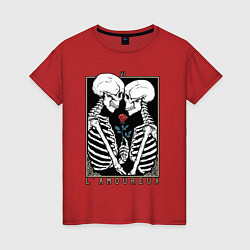 Женская футболка Skeleton - lamoureux