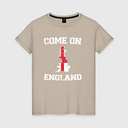 Женская футболка Come on England