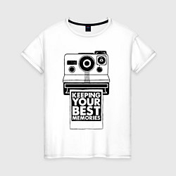 Женская футболка Polaroid best memories