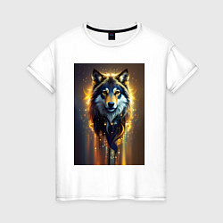Женская футболка Волк Акела