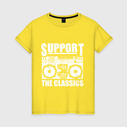 Женская футболка Support the classic