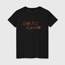 Женская футболка Игра в кальмара, logo