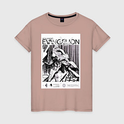 Женская футболка Евангелион арт