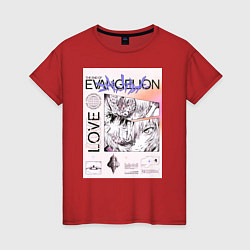 Женская футболка Евангелион постер