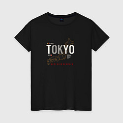 Женская футболка Tokyo Japan map