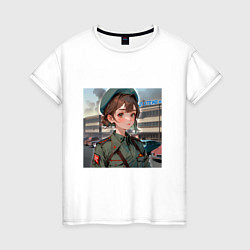 Женская футболка Soviet Girls N232