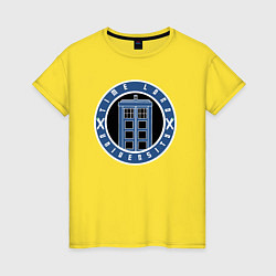 Женская футболка Time lord university