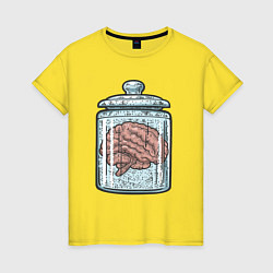 Женская футболка Мозг в банке