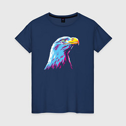 Футболка хлопковая женская Орел WPAP, цвет: тёмно-синий