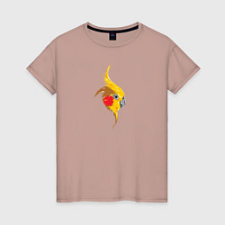 Женская футболка Голова попугая WPAP