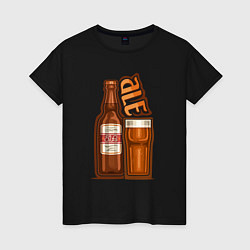 Женская футболка Пиво эль