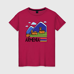 Женская футболка Горная Армения