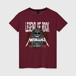 Женская футболка Металлика рок легенда
