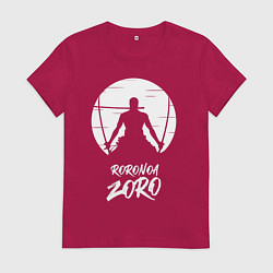 Футболка хлопковая женская Ророноа Зоро, цвет: маджента