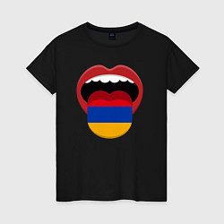 Женская футболка Armenian lips