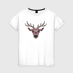 Женская футболка Brown deer