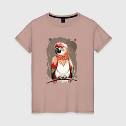 Женская футболка Попугай какаду